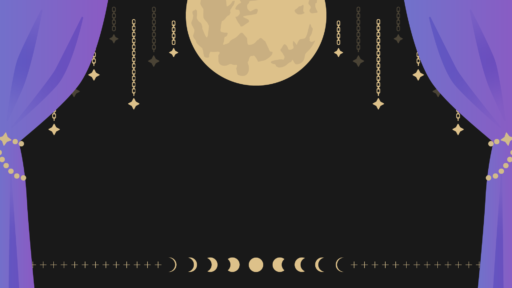 幻想的な月夜の背景